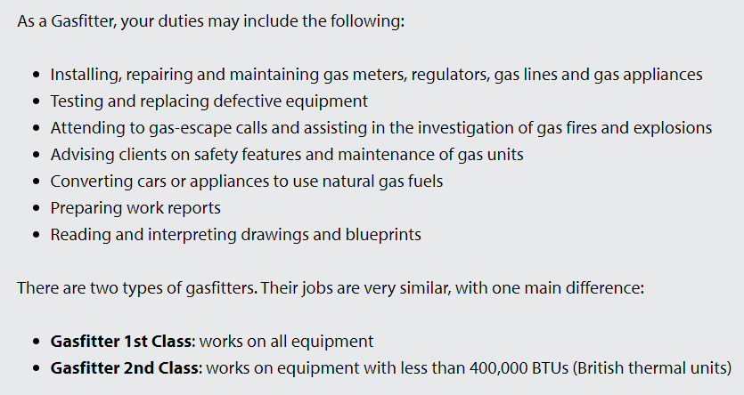 gas fitters